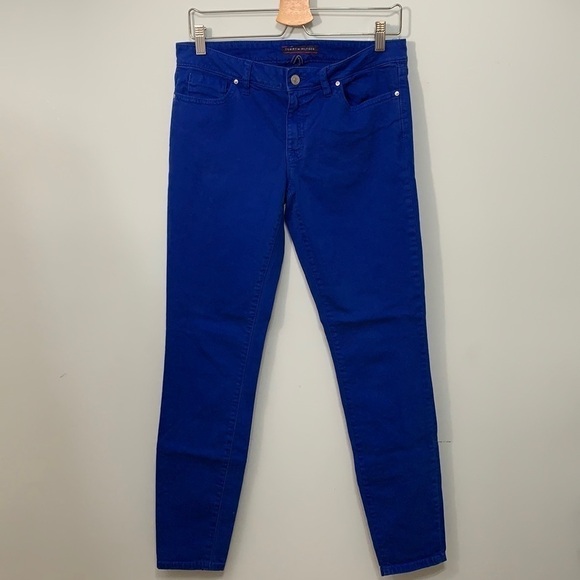 Tommy Hilfiger | Royal Blue Skinny 5 pocket Cotton Blend Jeans 6 - Picture 1 of 14